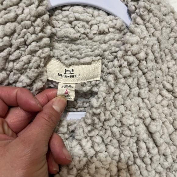 Thread & Supply Cream Sherpa Jacket - Picture 2 of 4